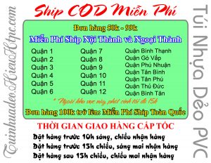 Ship Hàng Túi Nhựa Dẻo PVC