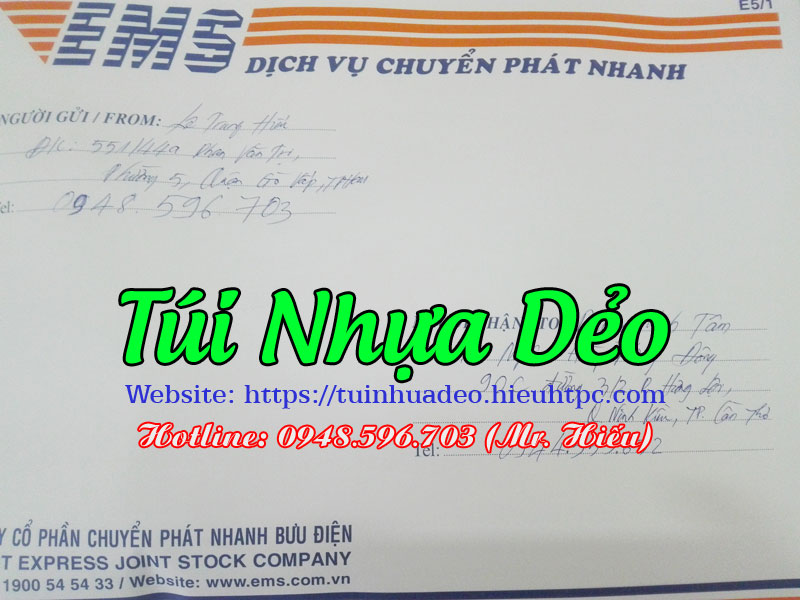 túi nhựa dẻo PVC đi cần thơ