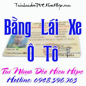 Tui Nhua Deo PVC Bang Lai Xe O TO B1 B2 C D E FC FE loai PET