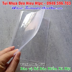 Túi nhựa dẻo bảo vệ sổ bảo hiểm xã hội